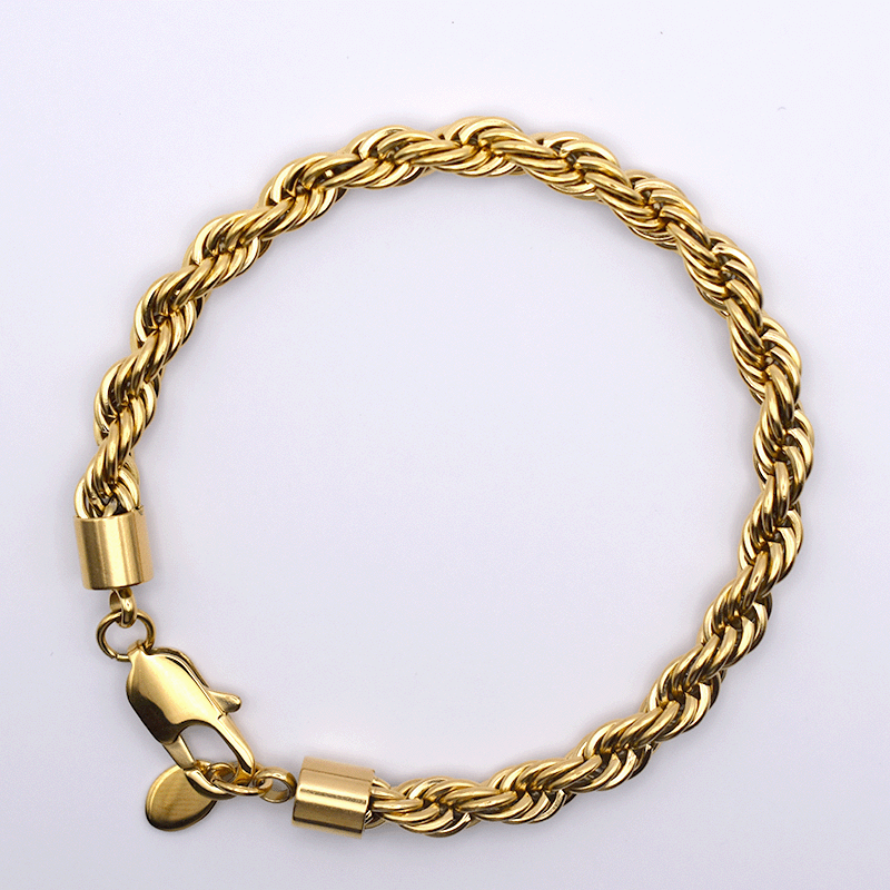 ROPE BRACELET (GOLD) 6MM
