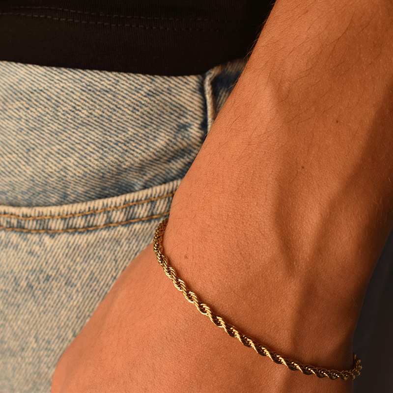 ROPE BRACELET (GOLD) 3MM