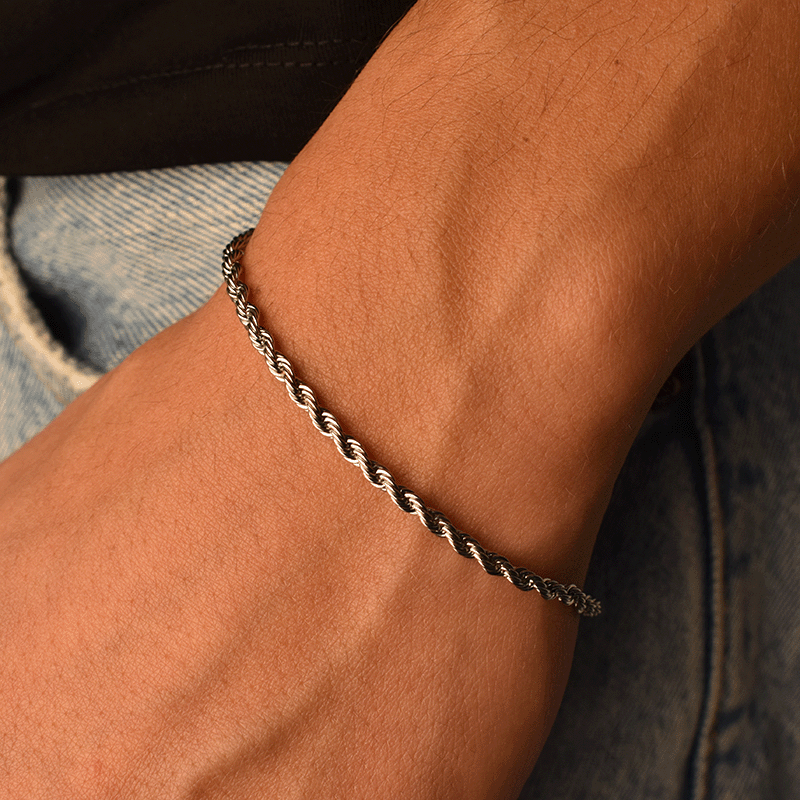 ROPE BRACELET (SILVER) 3MM
