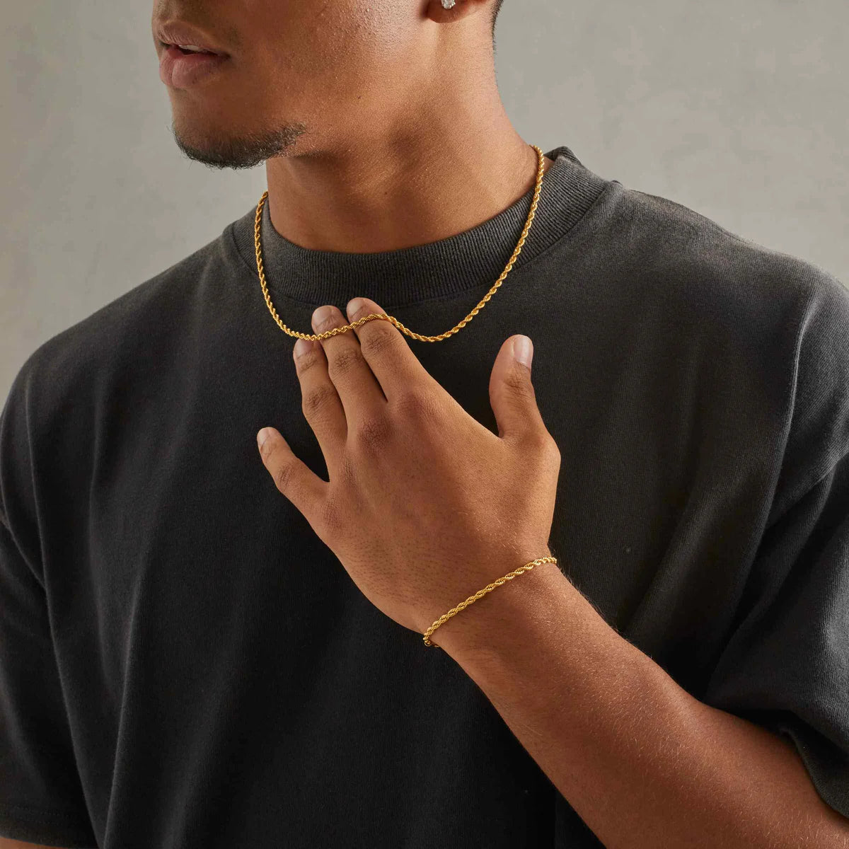 ROPE BRACELET (GOLD) 3MM