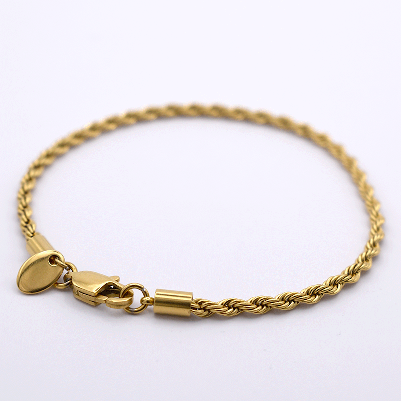 ROPE BRACELET (GOLD) 3MM