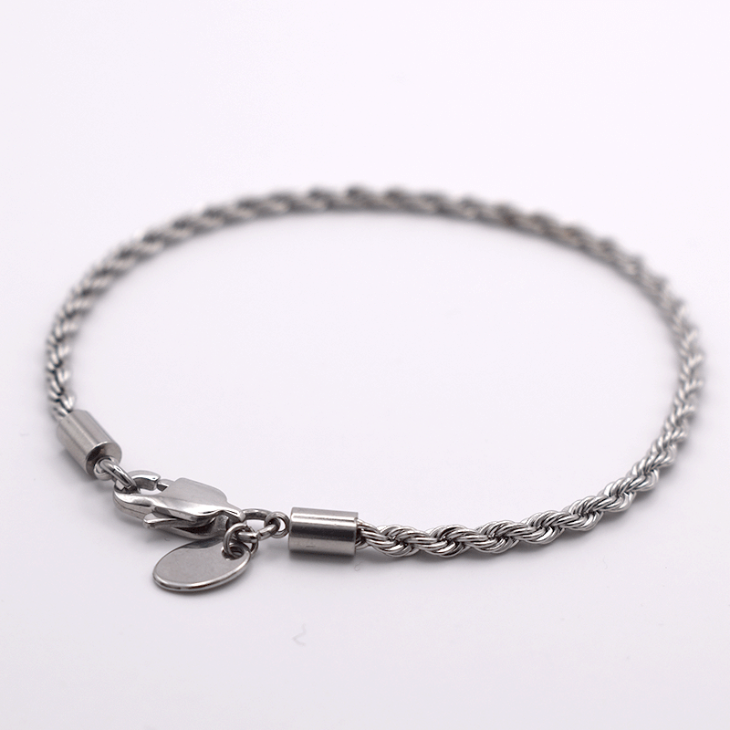 ROPE BRACELET (SILVER) 3MM